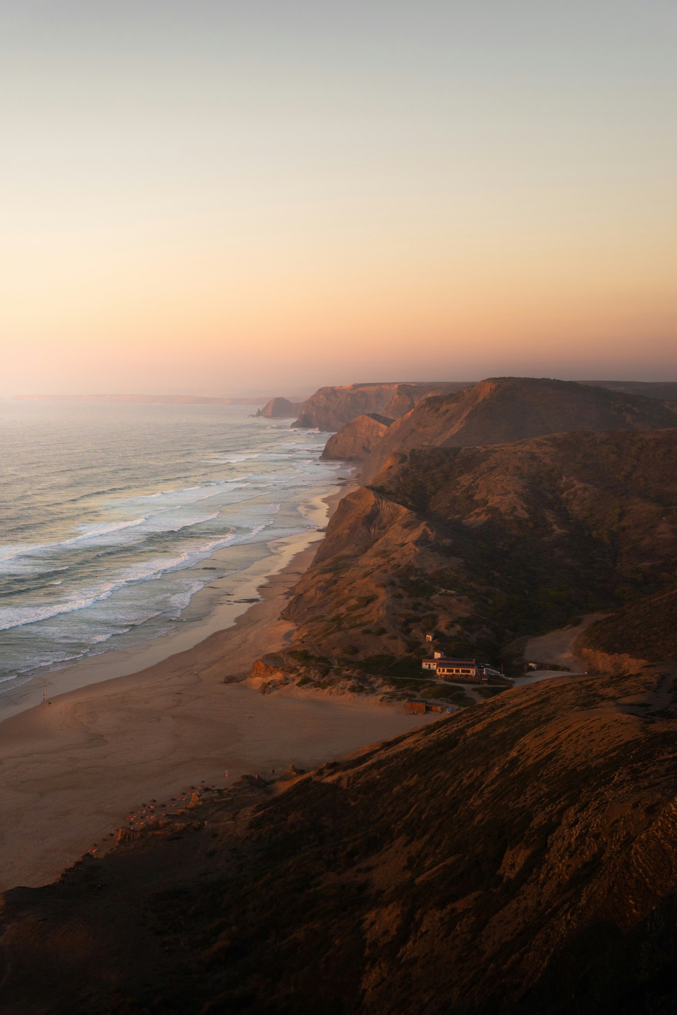 Praia do Cordoama, Algarve, at sunset